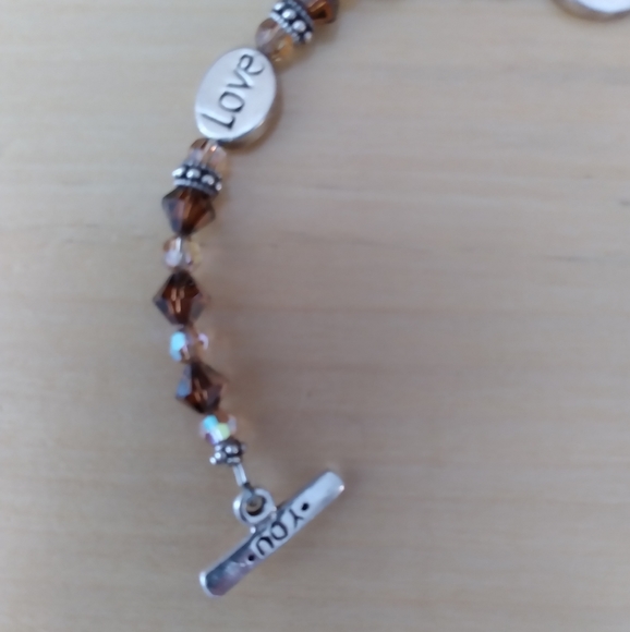 Swarovski Crystal and Silver Bead Bracelet - Picture 2 of 8